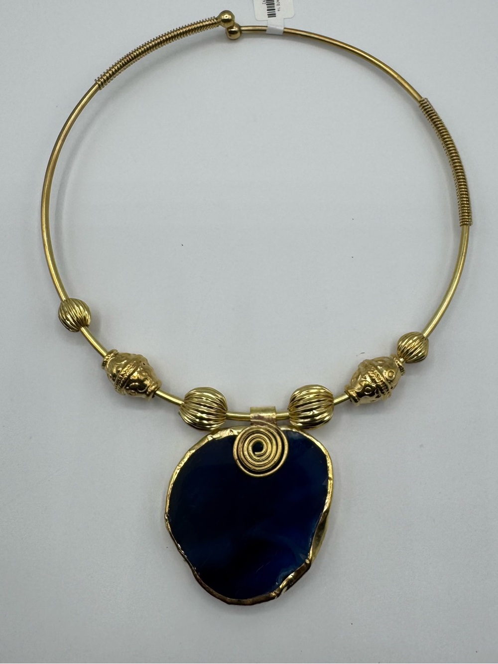 Blue Agate Collar Necklace - Picture 4 of 6